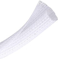 25ft - 1/4 inch Braided Cable Management Sleeve Cord Protector - Self-Wrapping by CrocSee