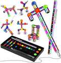 Magnetic Fidget Pen, Upgraded Rainbow Modular Magnet Writing Tool for Adults, DIY Multifunctional Decompression Desk Toy, Unique Birthday Gift for Office, Holiday Present for 14 Years and Up