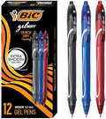 BIC Gelocity Quick Dry Gel Pens, Medium Point, 0.7mm, 12-Count Pack
