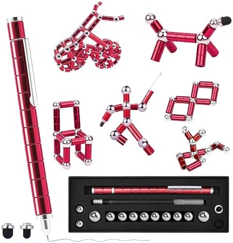 Fidget Pen, Decompression Magnetic Pen, Multifunctional Deformable Pens