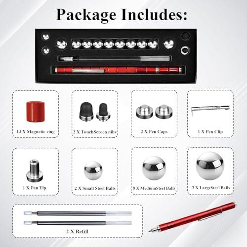 Magnetic Fidget Toys, Cool Magnet Pen, Decompression Pens for Kids & Adults, Novelty Toy for Teenage Boys, Graduation Birthday Christmas Gift