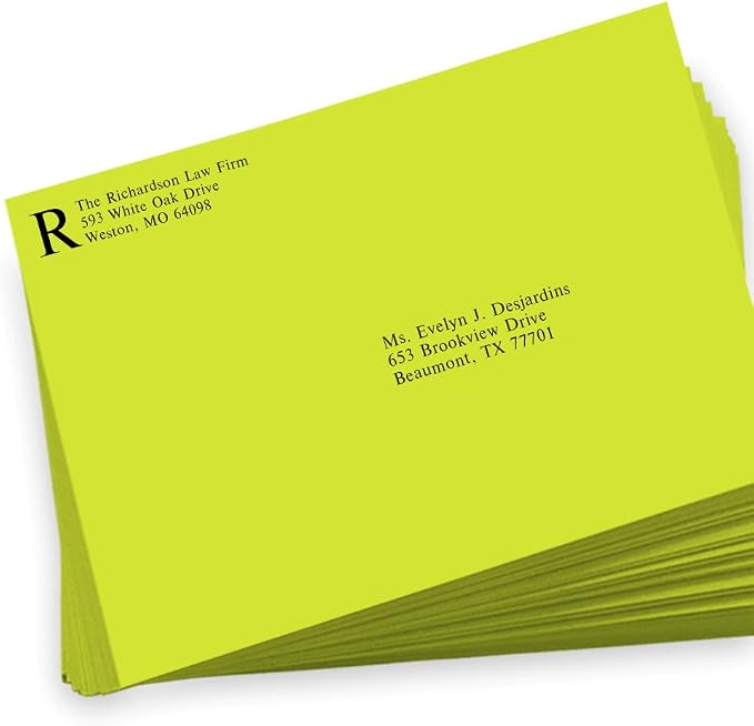 LUXPaper 9 x 12 Booklet Envelopes | Wasabi Green | 80lb. Text | 250 Qty - Image 5
