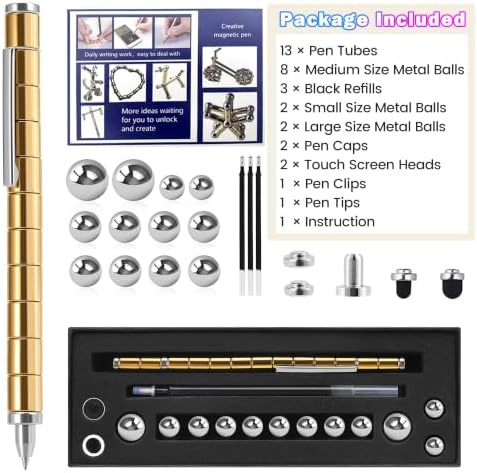 Magnetic Fidget Pen, Decompression Toy Pen Gifts, Office Desk Accessories