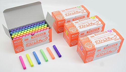 日本理化学 Japan physics and chemistry Dasutoresu fluorescent chalk orange DCK-72-RG 72 ...