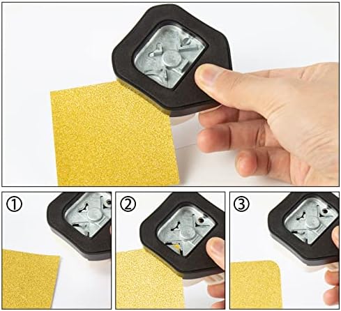 QIQQIKIN Corner Hole Punch 4mm Circle Cutter Punch +R5mm+R10mm 3-Way Corner Rounder Paper Punch,Cardstock,Laminator,Photocards,Scrapbooking,Die Cuts for Card Making,Junk Journal Supplies Clearance