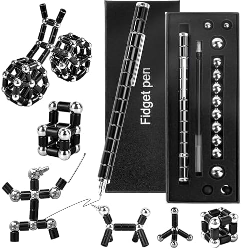 Magnet Fidget Pen Toys, Magnetic Pen, Funny Pen (Black)
