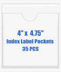 Origin-Joy 35 PCS Self Adhesive Index Card Pockets by Origin-Joy