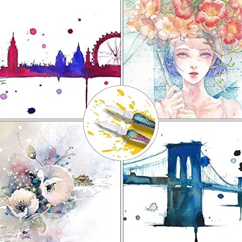 glass dip pen set,Calligraphy pens for beginners,ink pen, Writing, Signatures, Calligraphy, Decoration, Gift with two Art pen (Colorful)