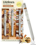 Lifelines Pen Diffuser, 3 Pack Favorite Desserts, 1mm Black Ballpoint Pen