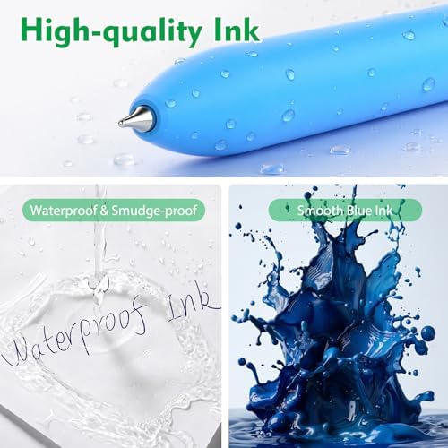 8 Pcs Gel Pens - 0.7mm Fine Point Quick-Dry Blue Ink Fidget Pens