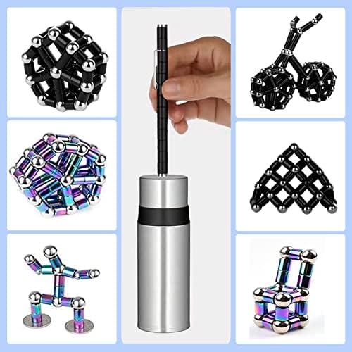 Fidget Pen, Decompression Magnetic Fidget Toy Pen, Magnet Pen Fidget Toy Relieve Pressure Toy Christmas Valentine's Day Birthday Gifts for Kids! (Black)
