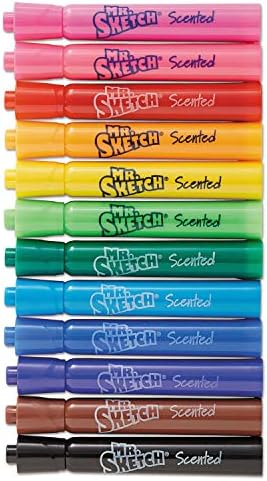 Mr. Sketch Scented Washable Markers, Chisel Tip Marker, Assorted Colors, 36 Count - Fun for Kids, Coloring, Spark Creativity, Arts & Crafts