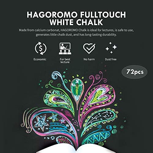Hagoromo Fulltouch Color Chalk 1 Box [72 Pcs/White]