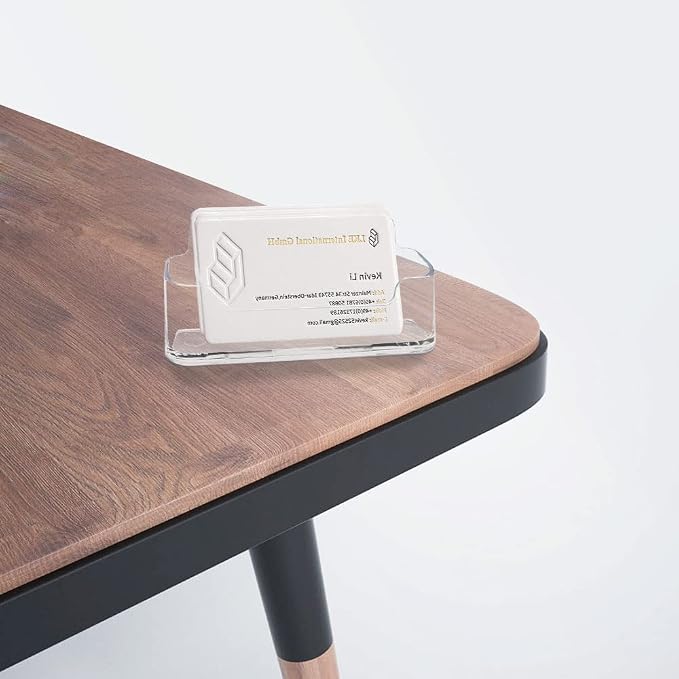 HSYMQ 8 Pack Acrylic Business Card Holder - Image 2
