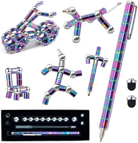 Fidget Pen,Magnetic Pen， Decompression Magnetic Fidget Toy Pen, Magnet Pen Fidget Toy Relieve Pressure Toy Gifts for Kids or Friends! (Color)