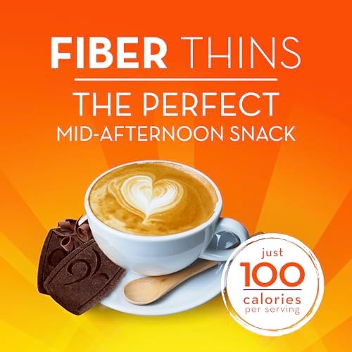 Metamucil, Fiber Thins, Daily Psyllium Husk Fiber Supplement, Supports Digestive Health and Satisfies Hunger, Chocolate Flavor, 12 Count