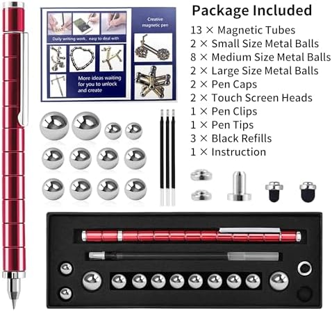 Fidget Pen, Decompression Magnetic Pen, Multifunctional Deformable Pens