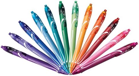 BIC Gel-Ocity Quick Dry Gel Pens, Medium Point Retractable Gel Pen (0.7mm), Assorted Colors, 12-Count- Pack of 18