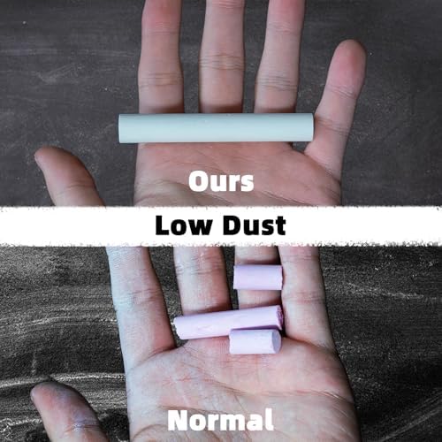 Blue Chalk Bulk 100 Pack for Schools, 11 mm Chalkboard Chalk Sticks