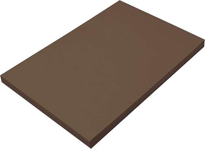 Prang Construction Paper, Dark Brown, 100 Sheets by Prang