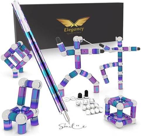 Elegancy Fidget Pen Magnetic Unique for Kids Magnet Gel Pen Gadget for Men Creative Stress Relief Office Desk Tool and Innovative Gift for Teenagers Adults Fidget Toy