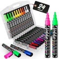 Loddie Doddie Liquid Chalk Markers, Reversible Bullet & Chisel Tips, 24 Pc