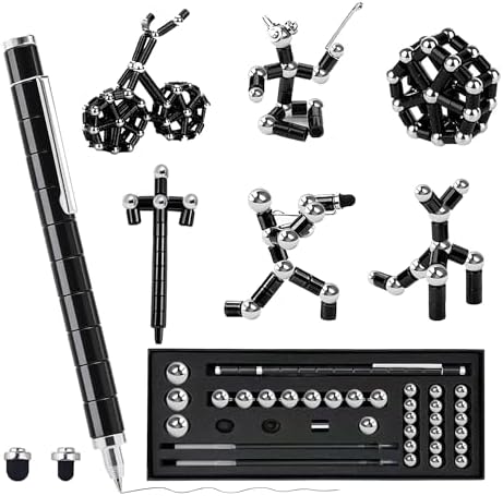 Fidget Pen, Decompression Magnetic Pen, Multifunctional Deformable Pens