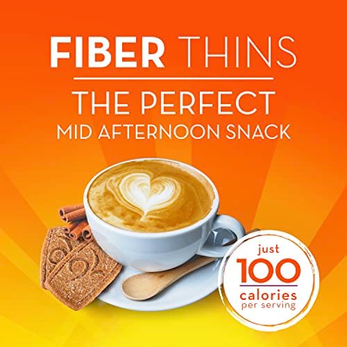 Metamucil Fiber Thins,Daily Fiber Supplement Snack,Psyllium Husk Powder,5g-Fiber per Serving,Supports Digestive Health and Satisfies Hunger,Cinnamon Spice Flavor,12 Servings Each,(Pack of 8)