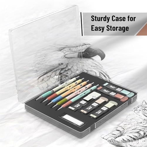 Mr. Pen- Art Mechanical Pencil Set, 5 Metal Mechanical Pencils (0.3, 0.5