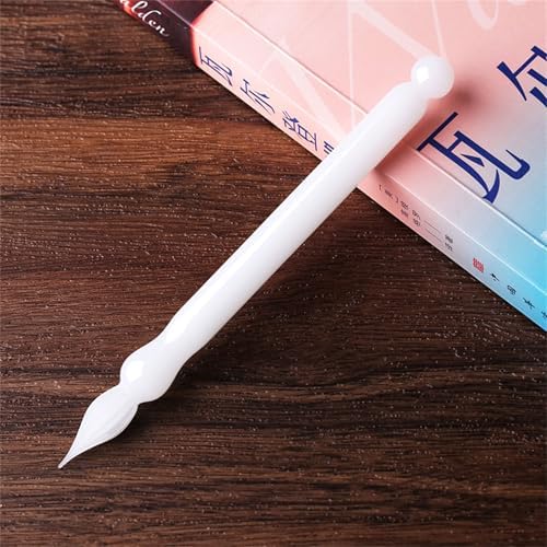 Short Glass Dip Pen Ergonomic Grip Glass Dip Pen for Beginner Artist Writing Sketching Journaling Scrapbooking