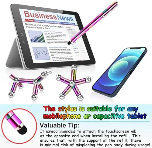 Magnetic Fidget Pen teen gifts - Cool Gadgets Gift for Men Dad, Modular Metal Stress Relief Toy for ADHD Anxiety, Creative Building Blocks Writing Stylus, Ideal Father's Day & Graduation Present