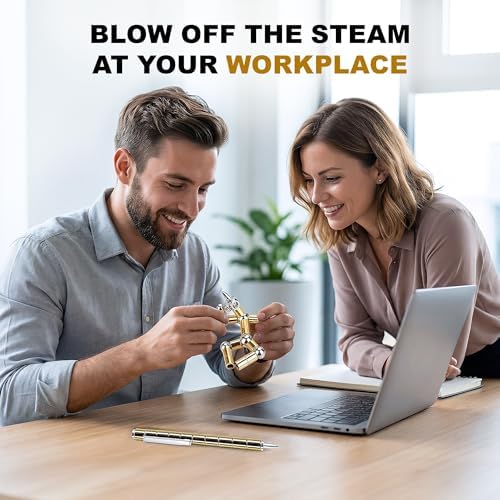 Magnetic Fidget Pen Teen Gifts, Cool Gadget for Men Teacher Appreciation Gifts Graduation Gift for Her Him Stress Relief Toy for 13, 14, 15+ Year Old Boys Girls,Office Desk Accessories- Gold
