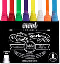 Loddie Doddie Chalk Markers for Blackboard, Wipes with Water, 15 mm, 8 Pack