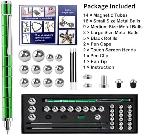 Fidget Pen, Decompression Magnetic Pen, Multifunctional Deformable Pens