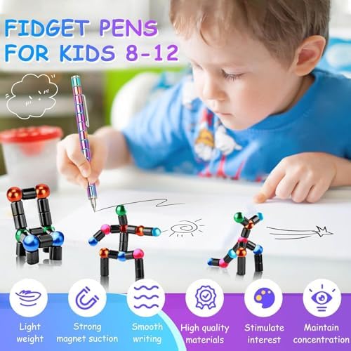 Magnetic Fidget Pen,Decompression Magnetic Toy Pen Fidget Toy for Teen Gift