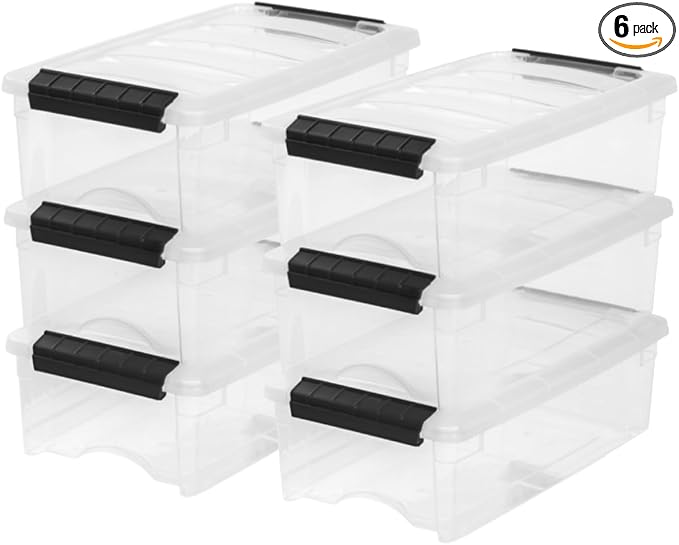IRIS USA 6-Pack Storage Bins by IRISUSA