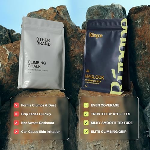 Premium Climbing Chalk - High Performance Chalk for Rock Climbing, Bouldering, Weightlifting & More - Unmatched Grip and Skin Friendly