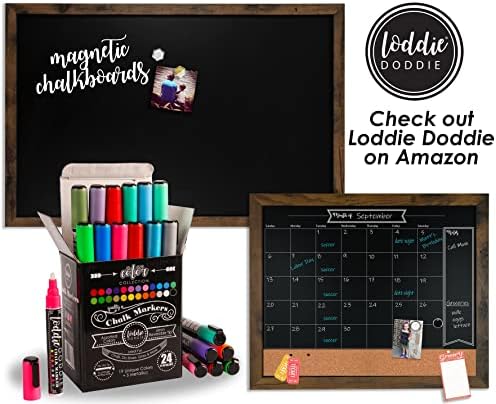 Loddie Doddie Chalk Markers, 1-15mm Tips, Windows & Glass, White, 5 Pack