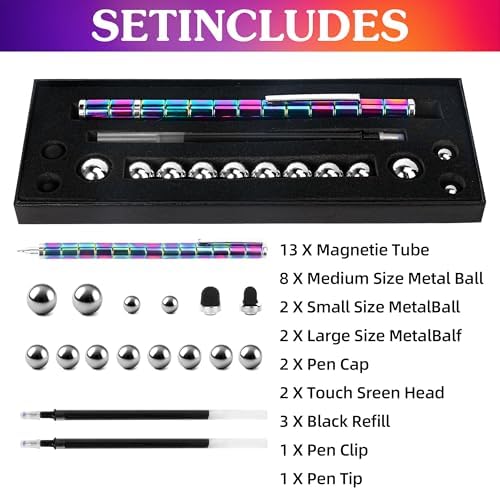 Magnet Fidget Pen Toys, Magnetic Pen, Funny Pen (Multicolor)