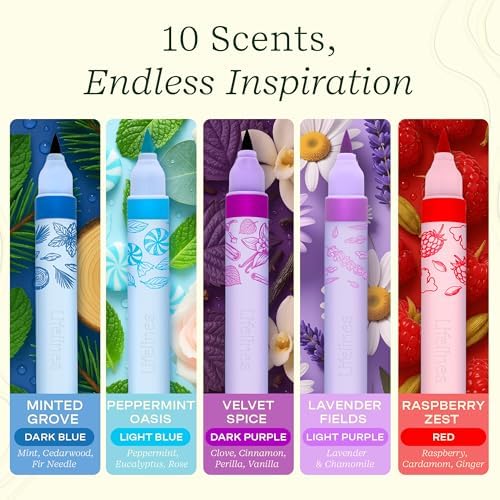 Lifelines Scented Colored Markers, 5 Double-Sided Markers