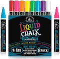 LANA & LUCA Liquid Chalk Markers - Bold Colors - 8 Pack, 6mm Tip