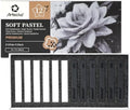 Artecho 12pcs Soft Pastels, 6 White and 6 Black