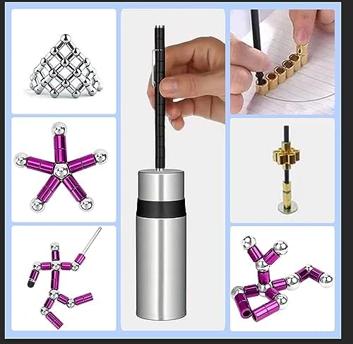 Fidget Pen,Magnetic Pen， Decompression Magnetic Fidget Toy Pen, Magnet Pen Fidget Toy Relieve Pressure Toy Gifts for Kids or Friends! (Purple)
