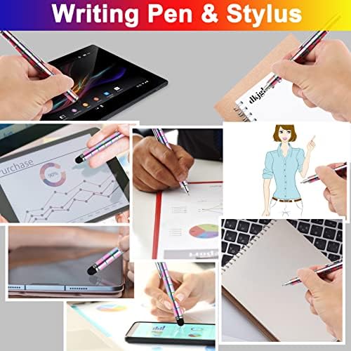 Magnetic Fidget Pen, Large Rainbow Modular Magnet Writing Tool for Adults, DIY Multifunctional Decompression Desk Toy, Unique Birthday Gift for Office, Holiday Present for 14 Years and Up