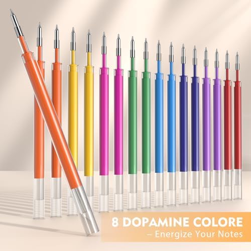 8Pcs Colorful Gel Pens - 0.7mm Fine Point Colored Ink Fidget Pens