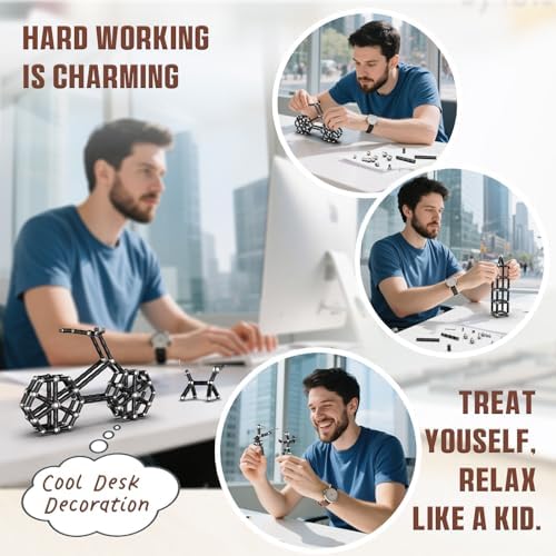 Magnetic Fidget Pen, Fidget Toys for Teens & Adults (Black)