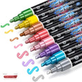 Chalk Markers 8 Metallic Colors Set for Blackboard & Glass Surfaces - Erase
