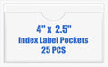 Origin-Joy 25 PCS Self-Adhesive Index Label Pockets by Origin-Joy