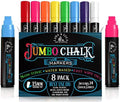 LANA & LUCA Jumbo Liquid Chalk Markers - Bold Colors - 8 Pack, 15mm