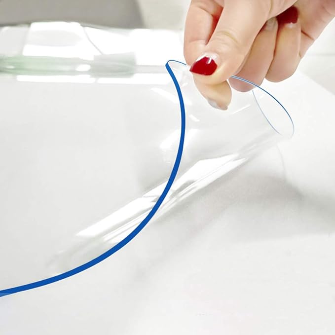 TV Table Cloth Protection 48 x 60 Inch Clear Plastic Dining Table Protector by Hodmutst